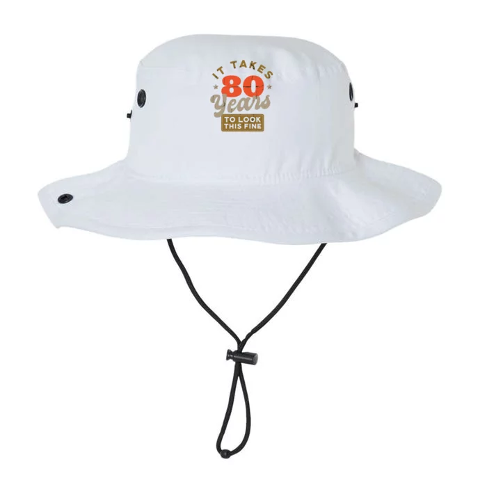 Funny 80th Birthday Saying 80 Years Old Quote Legacy Cool Fit Booney Bucket Hat