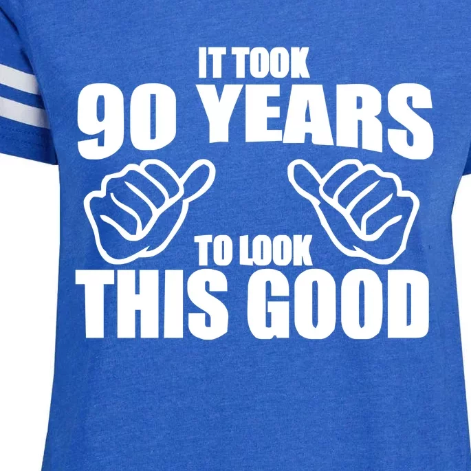 It Took 90 Years To Look This Good Enza Ladies Jersey Football T-Shirt