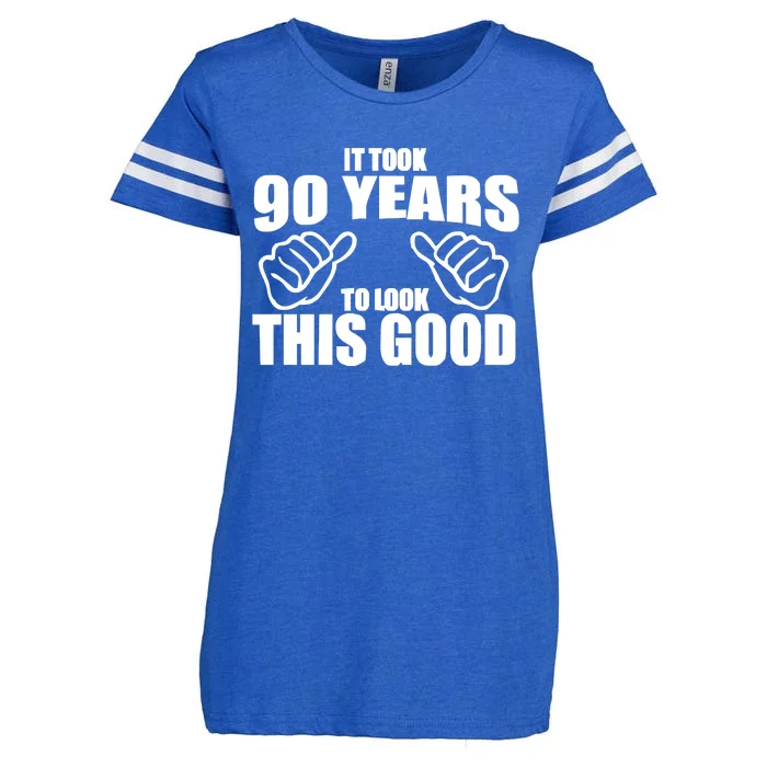 It Took 90 Years To Look This Good Enza Ladies Jersey Football T-Shirt