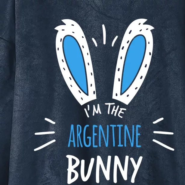 I'm The Argentine Bunny Ears Argentina Easter Sunday Gift Hooded Wearable Blanket