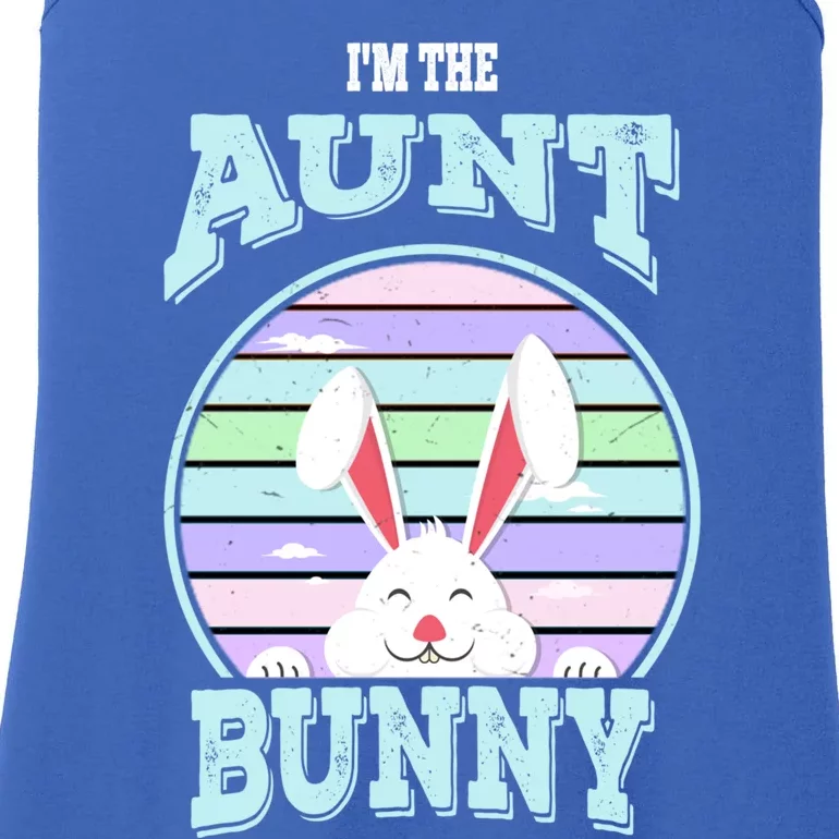 I'm The Aunt Bunny Matching Family Easter Sunday Gift Ladies Essential Tank