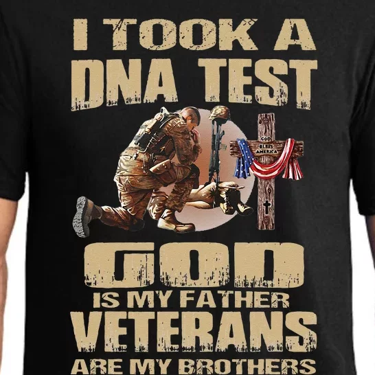 I Took A Dna Test God Is My Father Veterans Are My Brothers Pajama Set