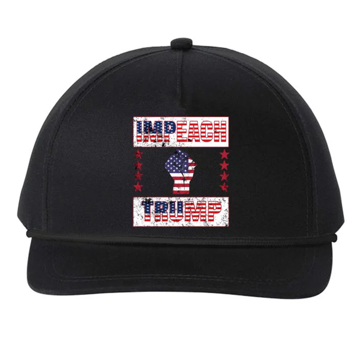 Impeach Trump Anti Trump Resist Fist And Stars Political Gear Gift Snapback Five-Panel Rope Hat