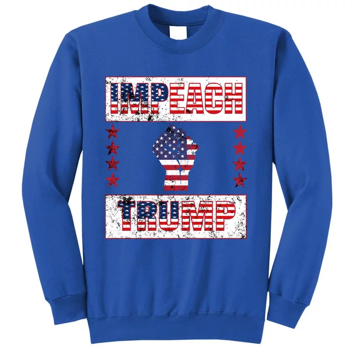 Impeach Trump Anti Trump Resist Fist And Stars Political Gear Gift Sweatshirt