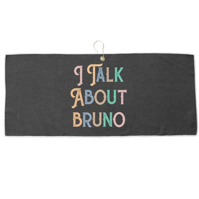 I Talk About Bruno Colorful Large Microfiber Waffle Golf Towel