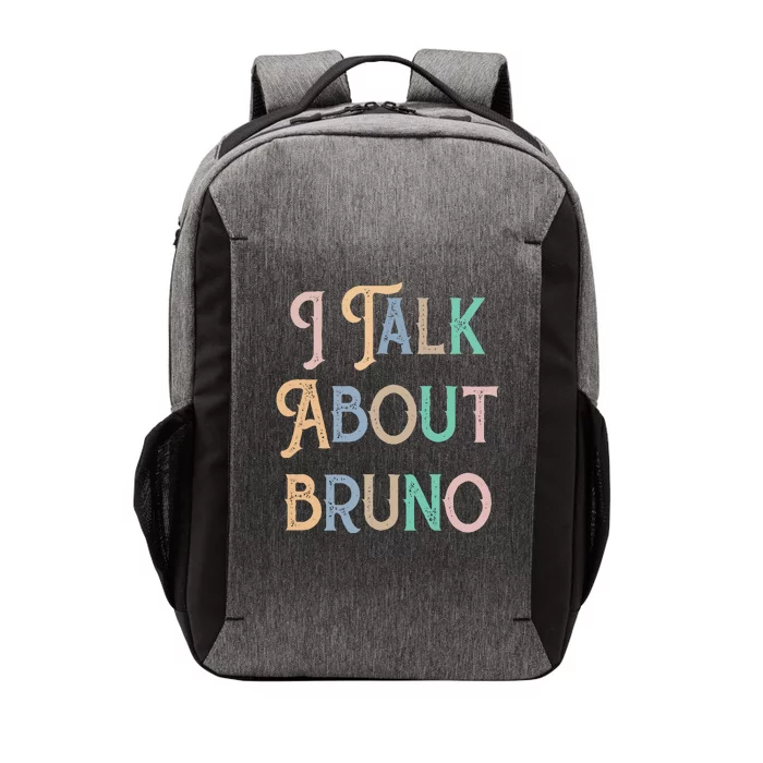 I Talk About Bruno Colorful Vector Backpack