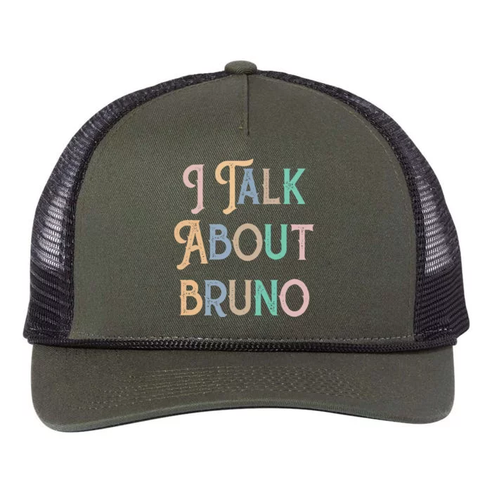 I Talk About Bruno Colorful Retro Rope Trucker Hat Cap