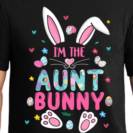 I'm The Aunt Bunny Happy Easter Cute Aunt Bunny Lover Gift Pajama Set