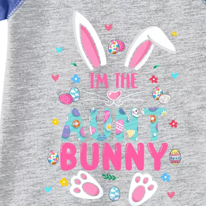 I'm The Aunt Bunny Happy Easter Cute Aunt Bunny Lover Gift Infant Baby Jersey Bodysuit