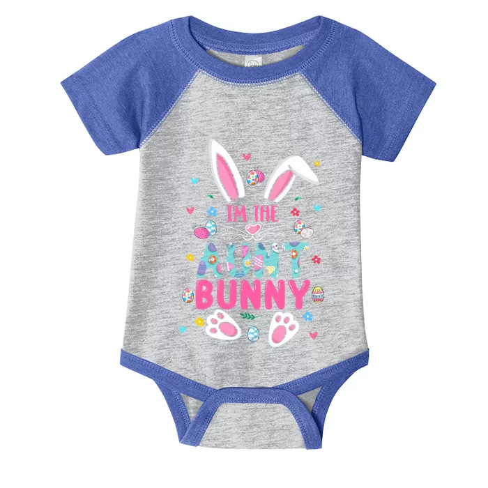 I'm The Aunt Bunny Happy Easter Cute Aunt Bunny Lover Gift Infant Baby Jersey Bodysuit