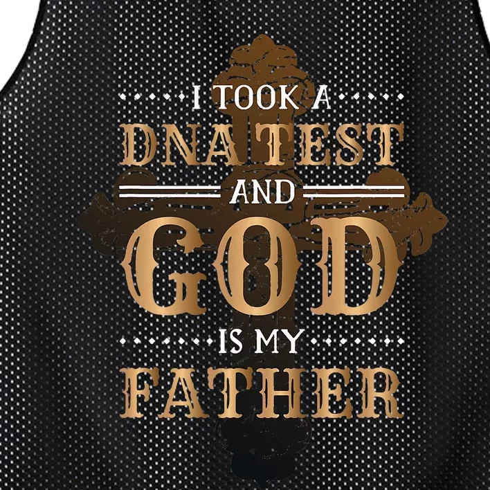 I Took A Dna Test And God Is My Father Christianity Quote Mesh Reversible Basketball Jersey Tank