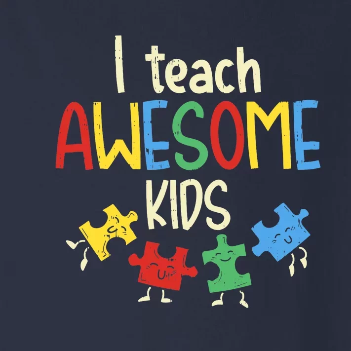 I Teach Awesome Autism Special Education Teacher Toddler Long Sleeve Shirt