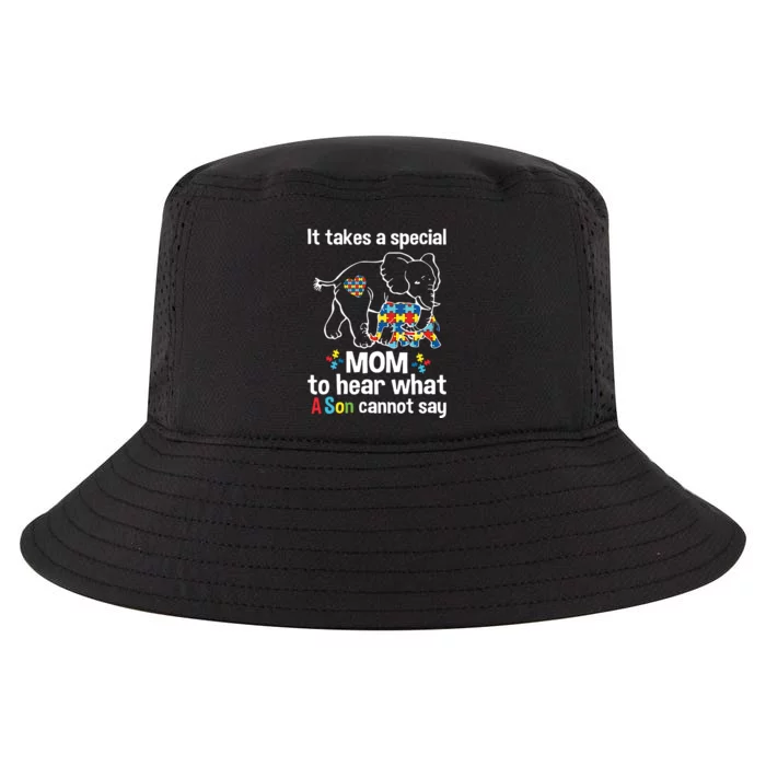 It Takes A Special Mom To Hear What A Son Cannot Say Autism Mom Autism Awareness Cool Comfort Performance Bucket Hat