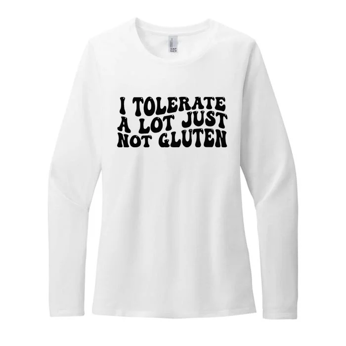 I Tolerate A Lot Just Not Gluten Womens CVC Long Sleeve Shirt