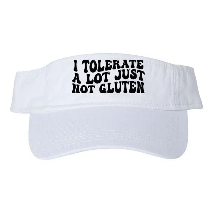 I Tolerate A Lot Just Not Gluten Valucap Bio-Washed Visor