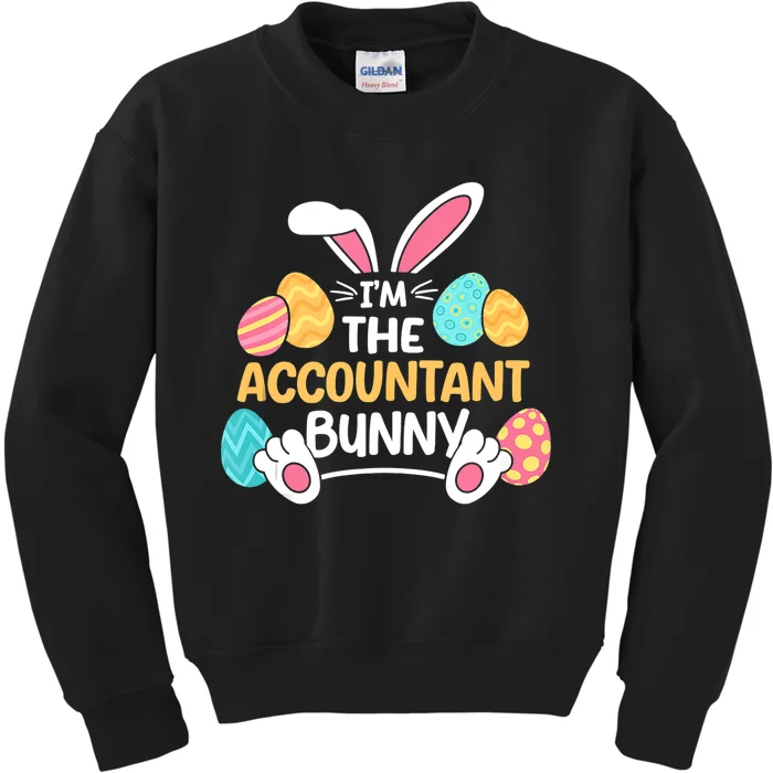 Im The Accountant Bunny CPA Easter Accounting Kids Sweatshirt