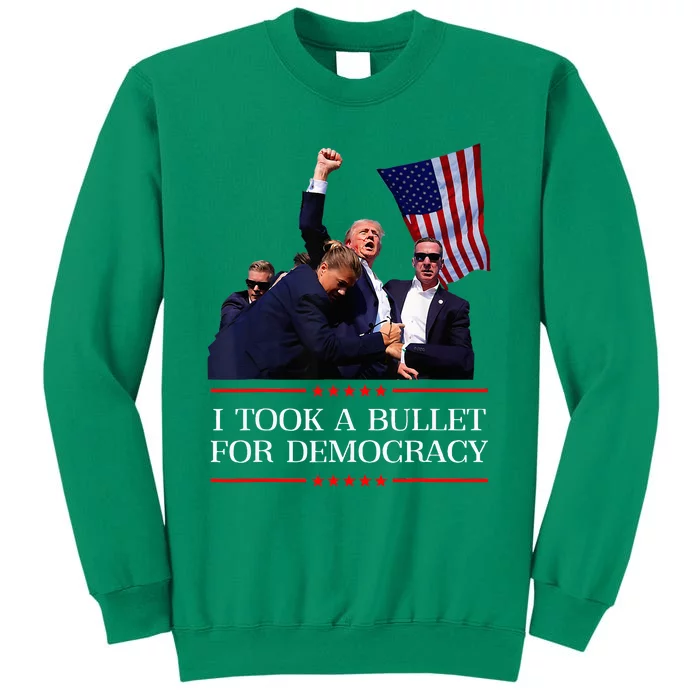 I Took A Bullet For Democracy Expresident Saying Election Sweatshirt