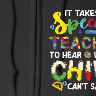 It Takes A Special Teachers Autism Awareness Full Zip Hoodie