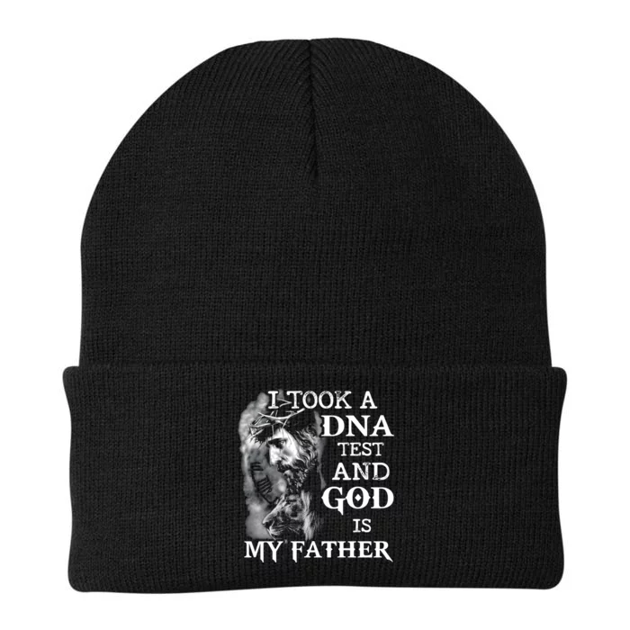 I Took A Dna Test And God Is My Father Knit Cap Winter Beanie