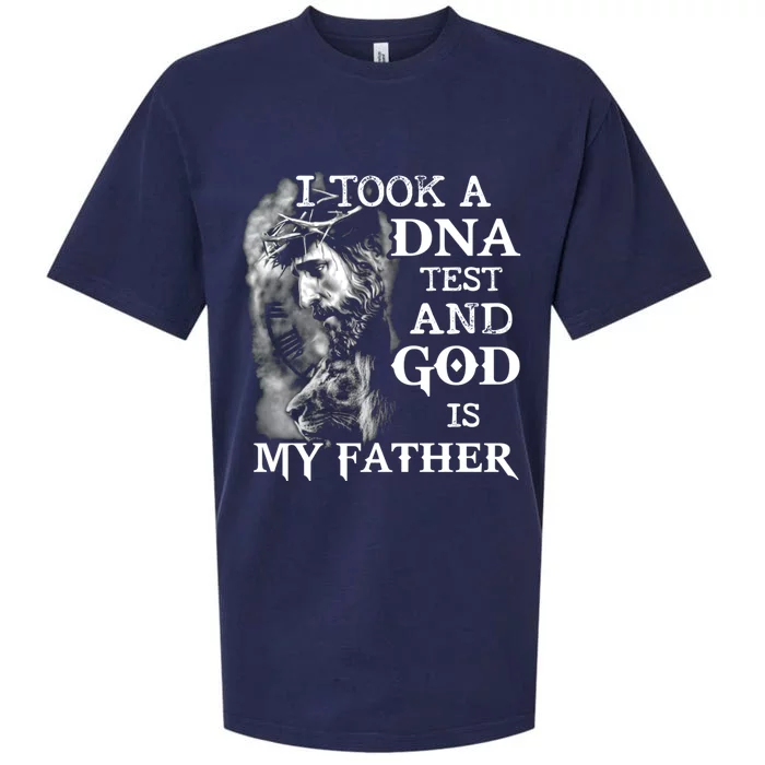 I Took A Dna Test And God Is My Father Sueded Cloud Jersey T-Shirt