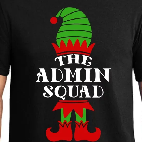 I'm The Admin Elf Squad Matching Family Team Coworker Gift Pajama Set