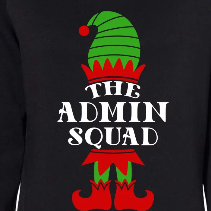 I'm The Admin Elf Squad Matching Family Team Coworker Gift Womens California Wash Sweatshirt