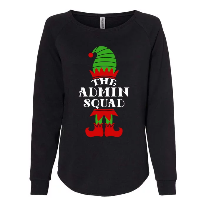 I'm The Admin Elf Squad Matching Family Team Coworker Gift Womens California Wash Sweatshirt