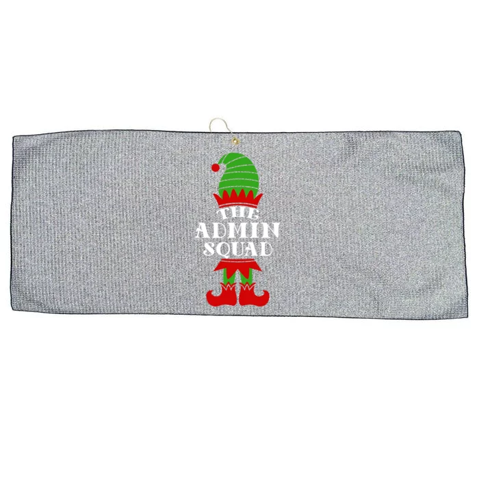 I'm The Admin Elf Squad Matching Family Team Coworker Gift Large Microfiber Waffle Golf Towel