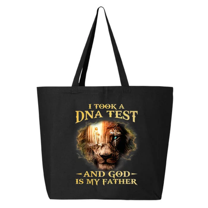 I Took A Dna Test And God Is My Father Lion Jesus 25L Jumbo Tote