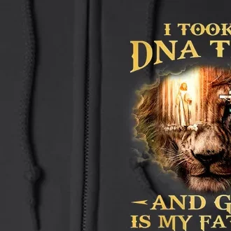 I Took A Dna Test And God Is My Father Lion Jesus Full Zip Hoodie