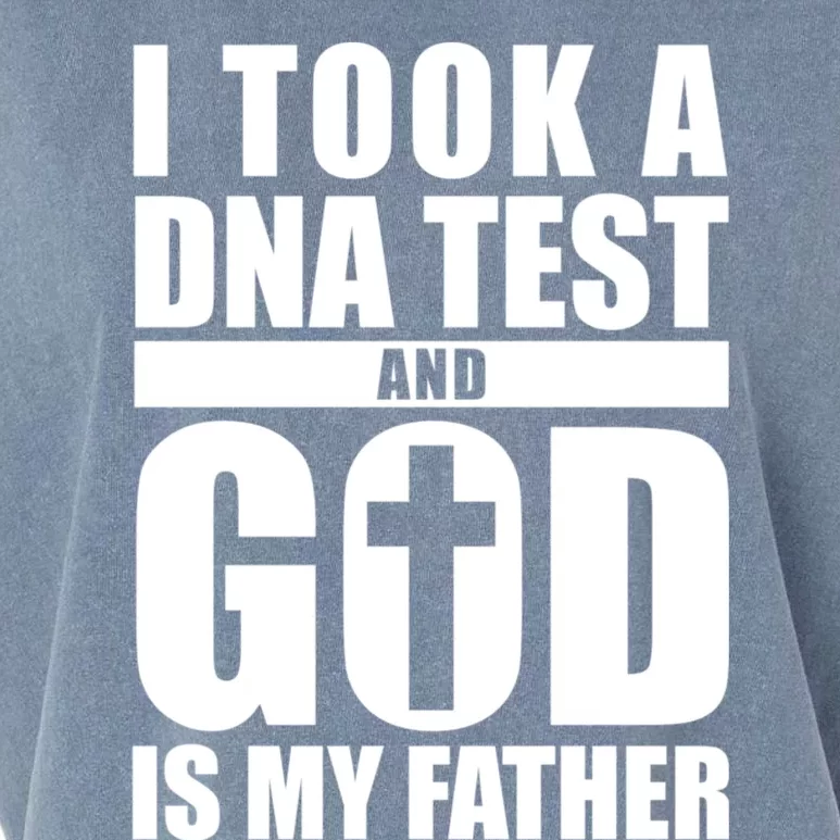 I Took A Dna Test And God Is My Father Christianity Garment-Dyed Women's Muscle Tee