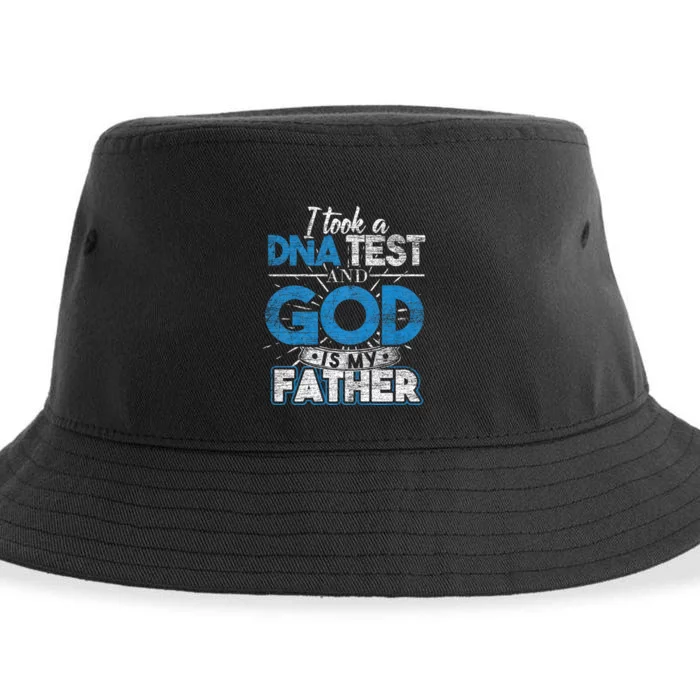 I Took A Dna Test And God Is My Father Sustainable Bucket Hat