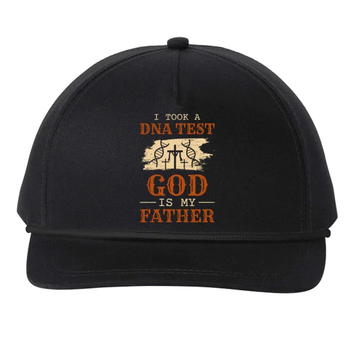 I Took A Dna Test And God Is My Father Jesus Snapback Five-Panel Rope Hat