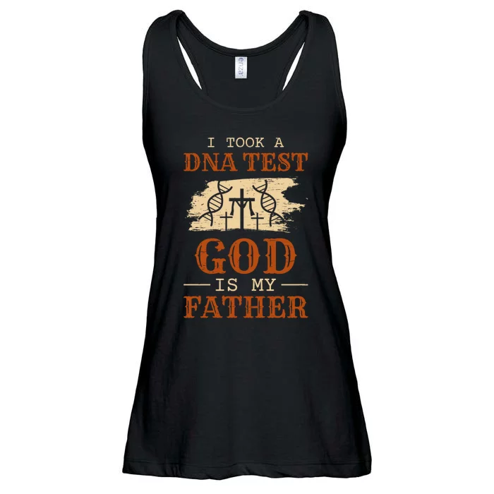 I Took A Dna Test And God Is My Father Jesus Ladies Essential Flowy Tank