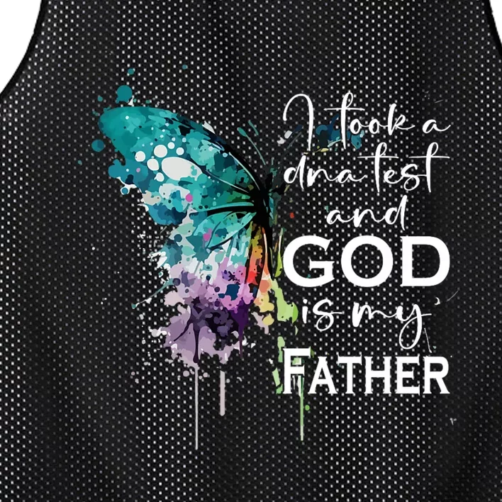 I Took A Dna Test And God Is My Father Jesus Lover Christian Mesh Reversible Basketball Jersey Tank