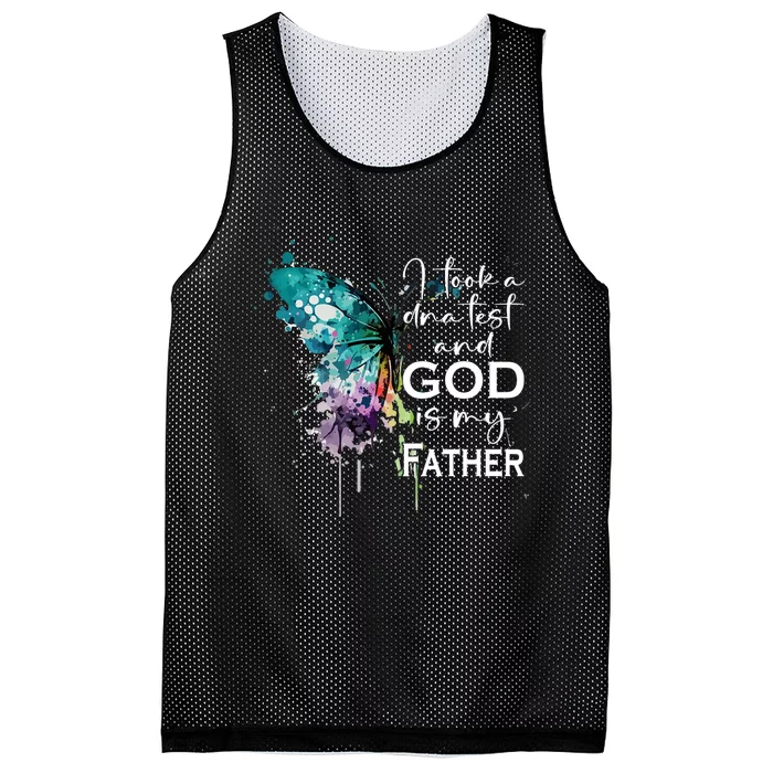 I Took A Dna Test And God Is My Father Jesus Lover Christian Mesh Reversible Basketball Jersey Tank