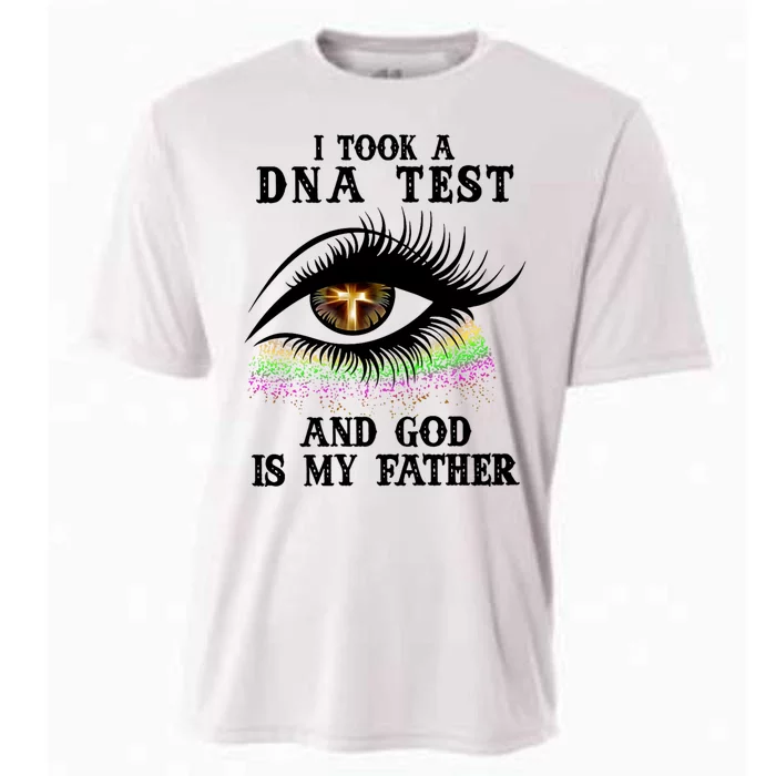 I Took A Dna Test And God Is My Father Eye Cross Cooling Performance Crew T-Shirt