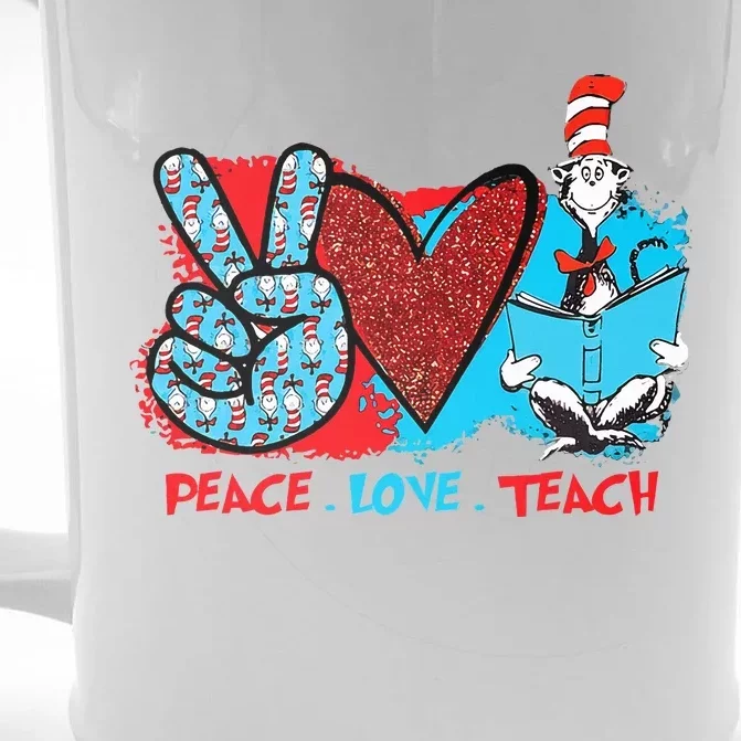 I Teach A Thing Or Two In Preschool Kindergarten 2nd Grade Front & Back Beer Stein