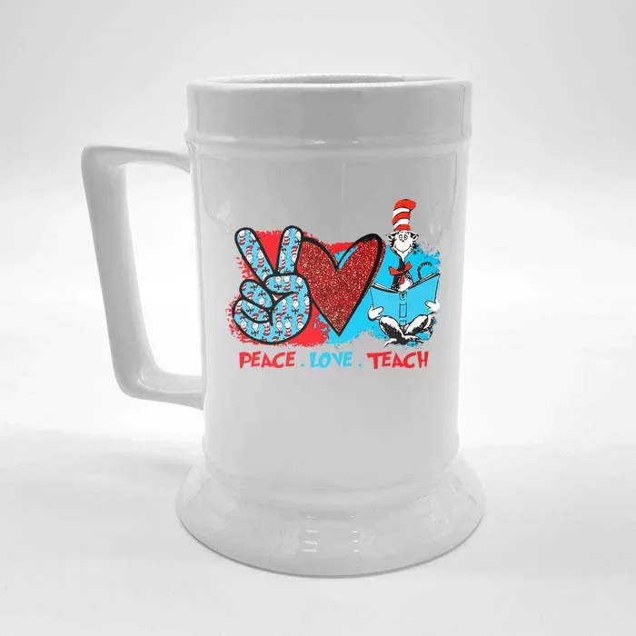 I Teach A Thing Or Two In Preschool Kindergarten 2nd Grade Front & Back Beer Stein