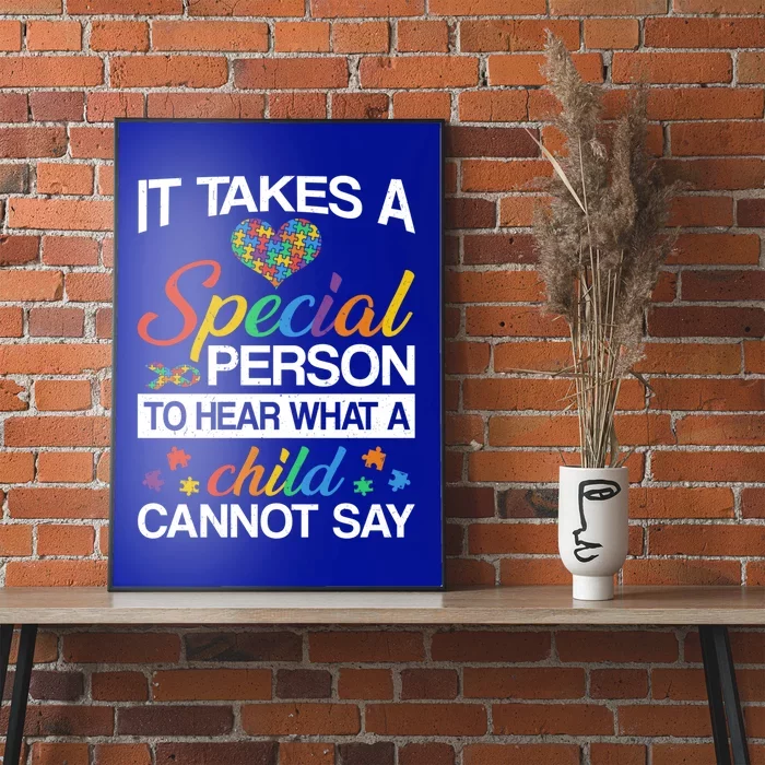 It Takes A Special Person To Hear Autism Awareness Puzzles Gift Poster