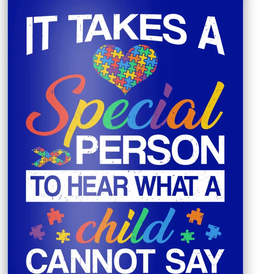 It Takes A Special Person To Hear Autism Awareness Puzzles Gift Poster