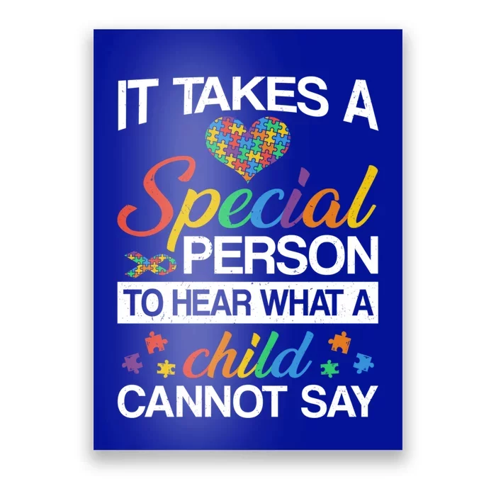 It Takes A Special Person To Hear Autism Awareness Puzzles Gift Poster