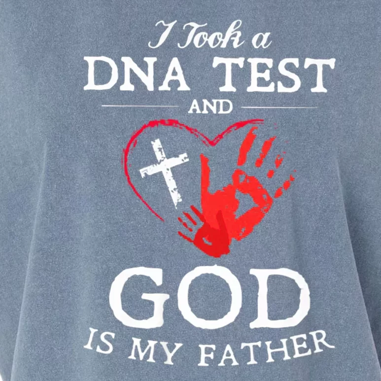 I Took A Dna Test And God Is My Father Christian Garment-Dyed Women's Muscle Tee