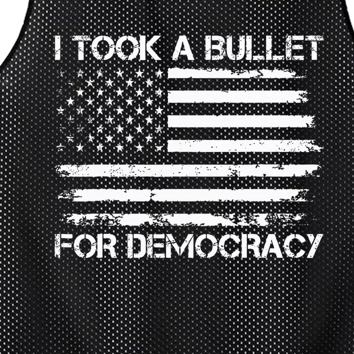 I Took A Bullet For Democracy Mesh Reversible Basketball Jersey Tank