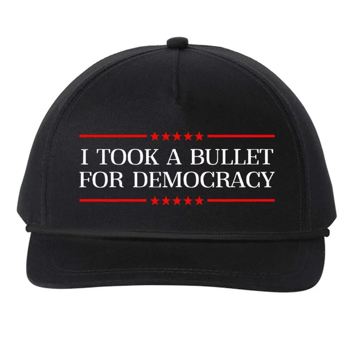 I Took A Bullet For Democracy Expresident Saying Election Snapback Five-Panel Rope Hat