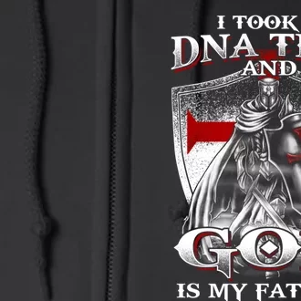 I Took A Dna Test And God Is My Father Christian Templar Full Zip Hoodie