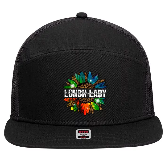 It Takes A Lot Of Sparkle To Be A Lunch Lady 7 Panel Mesh Trucker Snapback Hat