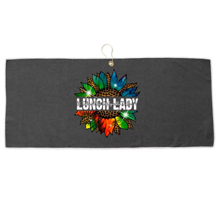 It Takes A Lot Of Sparkle To Be A Lunch Lady Large Microfiber Waffle Golf Towel