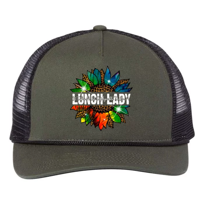 It Takes A Lot Of Sparkle To Be A Lunch Lady Retro Rope Trucker Hat Cap