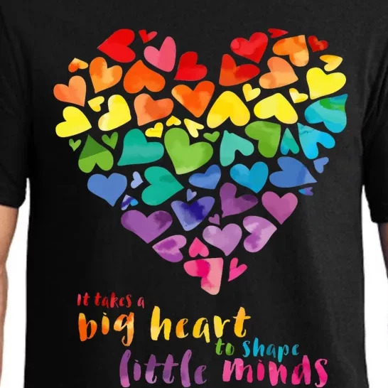 It Takes A Big Heart To Shape Little Minds Teacher Gift Pajama Set